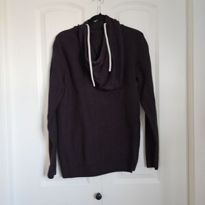 Mens Hoodie Sweater Jack and Jones Dark Purple and Black Cotton